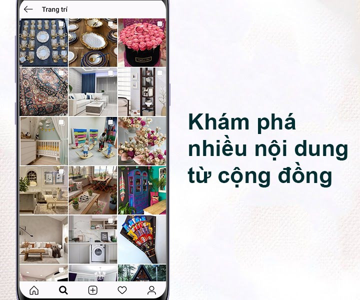 Khám phá hàng triệu nội dung được đăng tải từ mọi người trên instagram