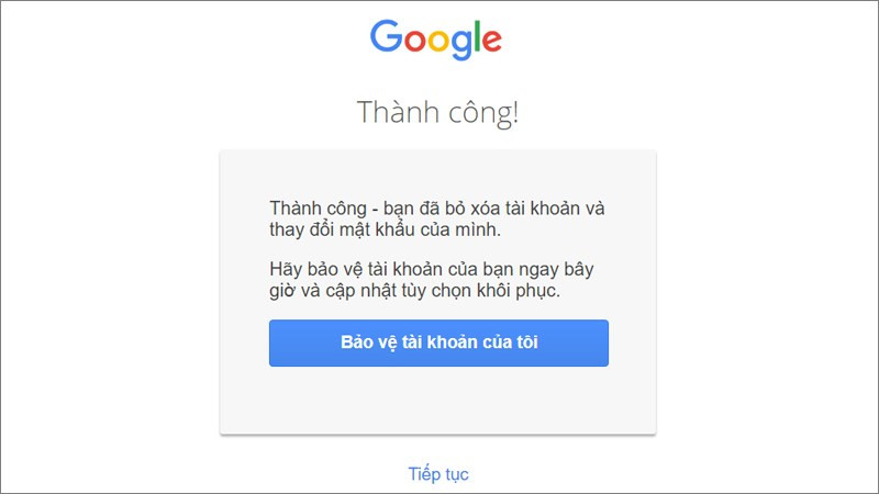 Khôi phục thành công tài khoản Google đã xoá