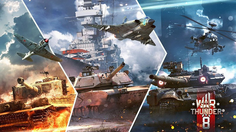 Không chiến, Hải chiến và Đấu tăng trong War Thunder