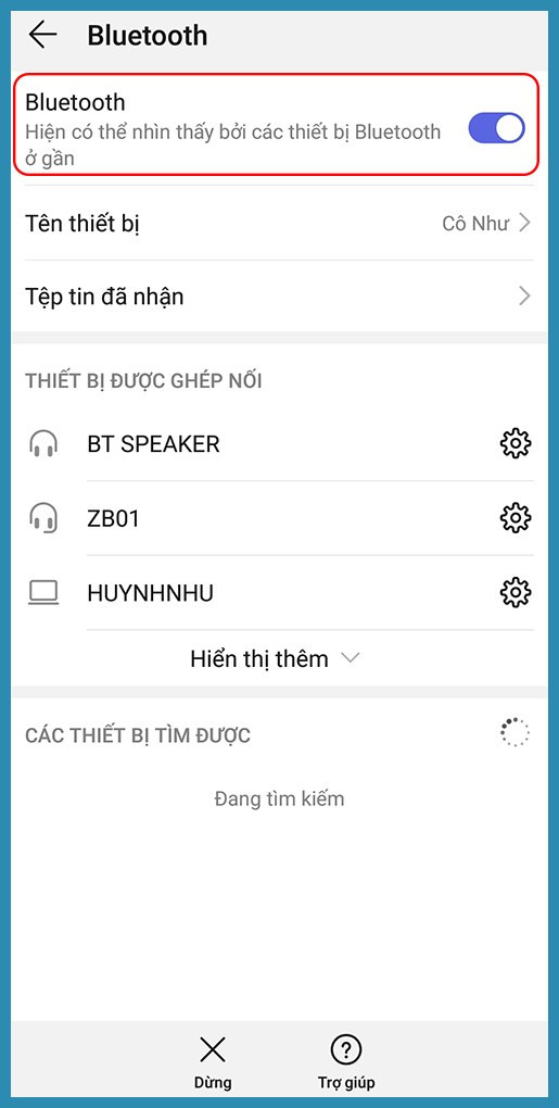 Kích hoạt Bluetooth trên điện thoại