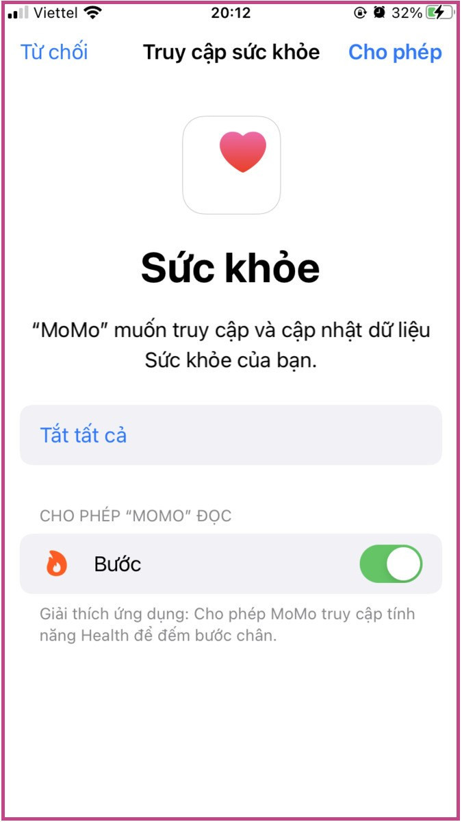 Hướng Dẫn Đồng Bộ Bước Chân trên MoMo Cực Kỳ Đơn Giản