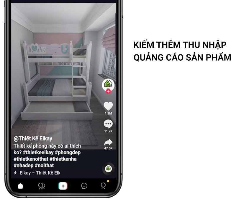 Kiếm th&ecirc;m thu nhập từ TikTok