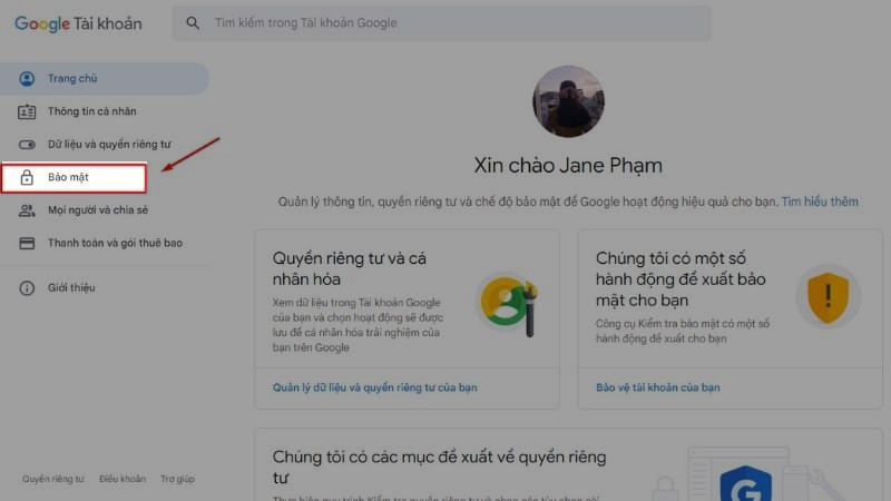 Kiểm tra hoạt động bảo mật Gmail