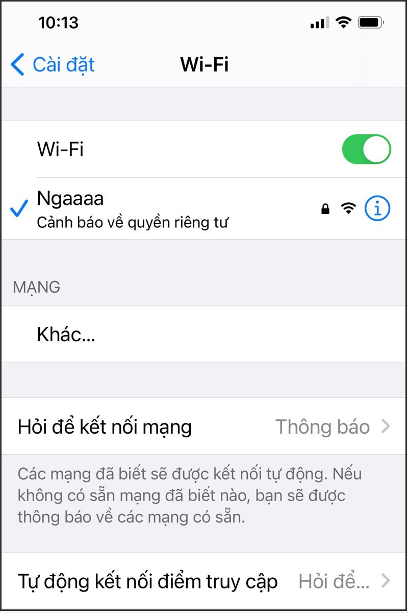 Kiểm tra kết nối mạng