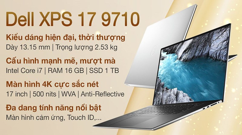 Laptop Dell XPS 17 9710 i7 11800H