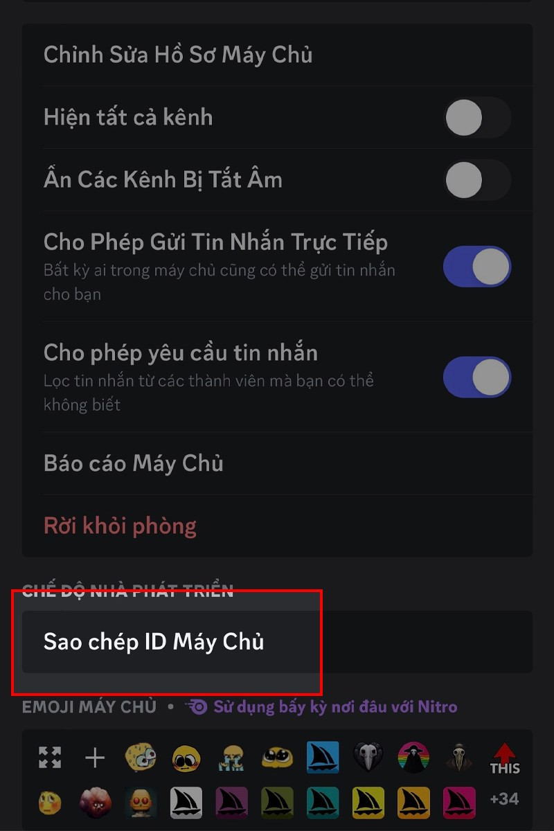 Lấy ID kênh chat trên điện thoại bước 3