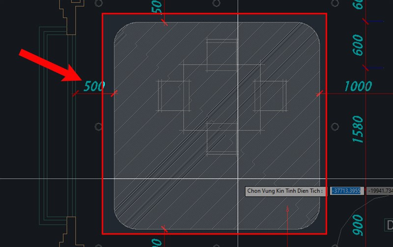 Lệnh tính diện tích trong Autocad bằng lệnh SS (LISP)