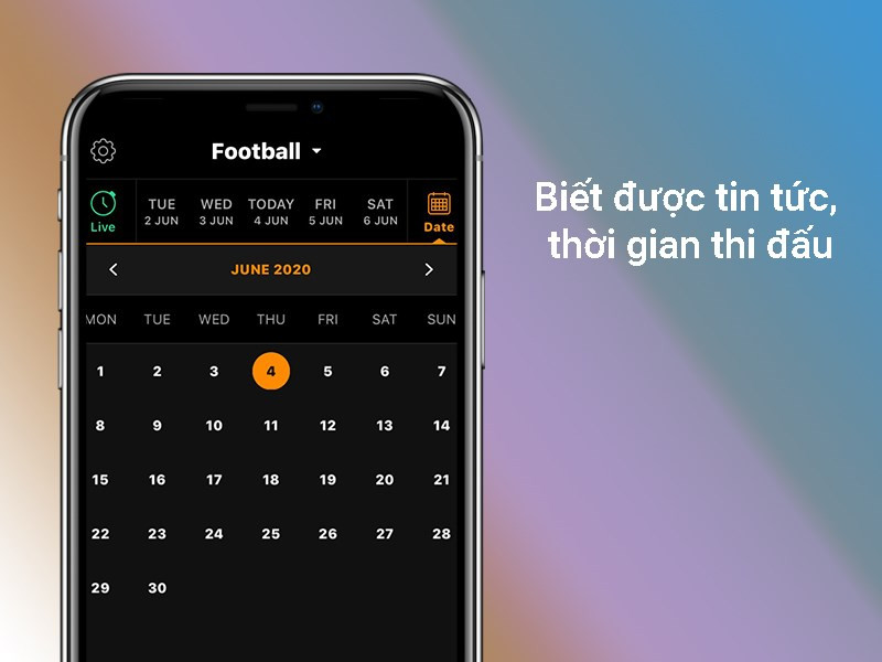 Lịch thi đấu thể thao trên LiveScore