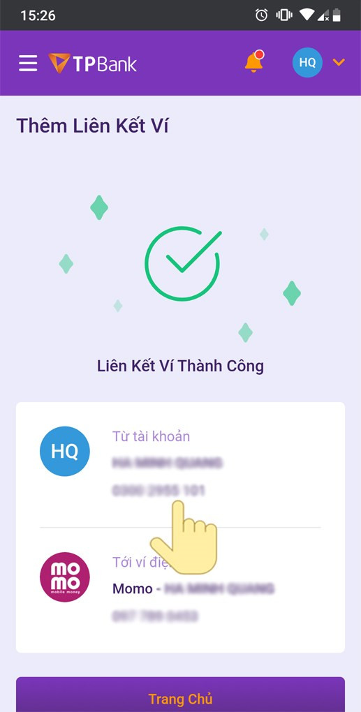 liên kết thành công