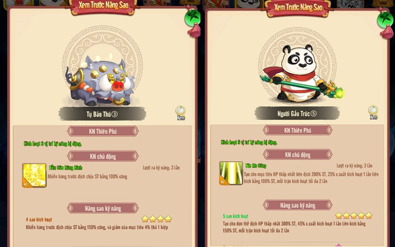 Linh thú game Tân Ô Long Viện Mobile