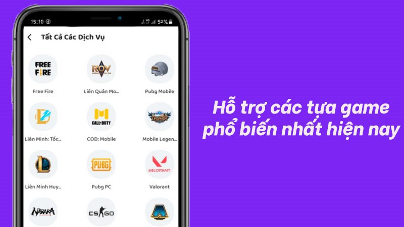 Lita hỗ trợ nhiều tựa game phổ biến