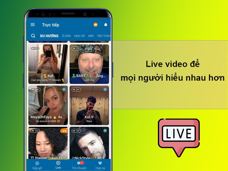 Live video trực tiếp trên SKOUT