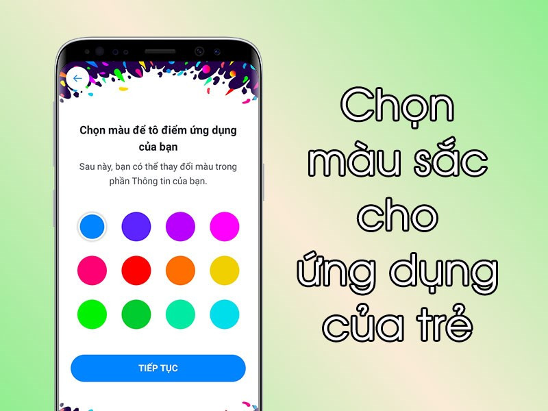 Lựa chọn màu sắc giao diện