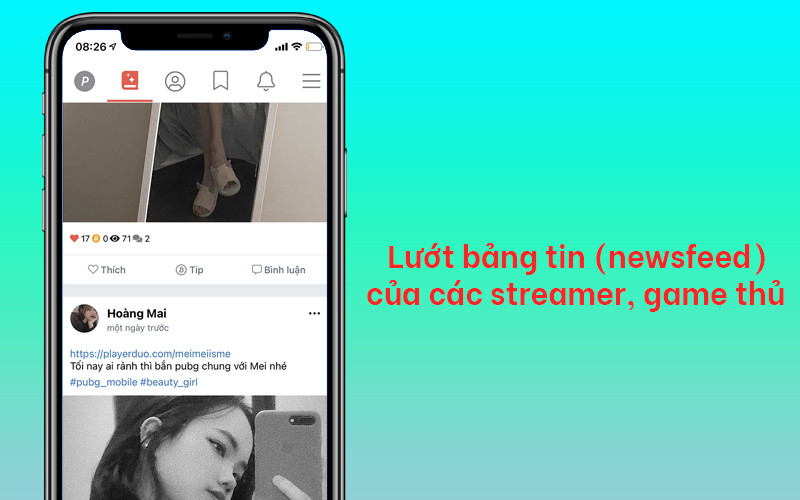 Lướt bảng tin (newsfeed)