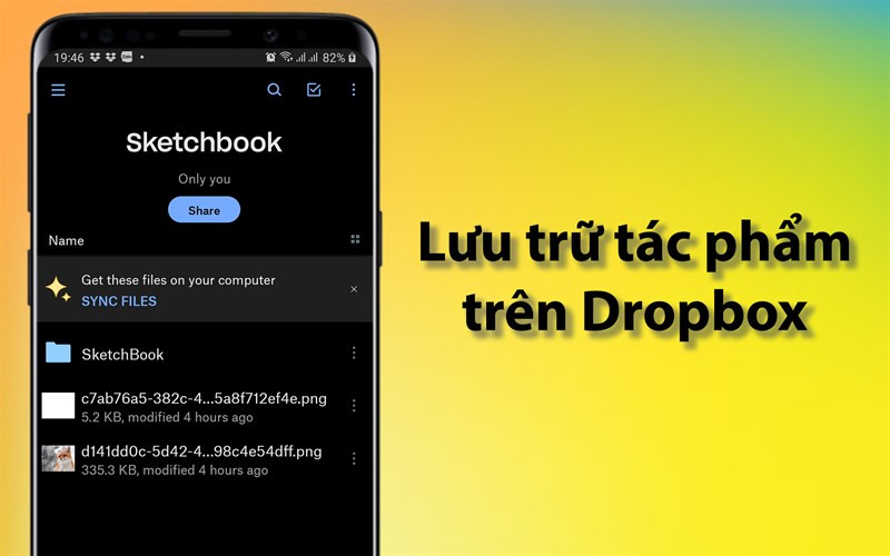 Lưu trữ tác phẩm trên Dropbox