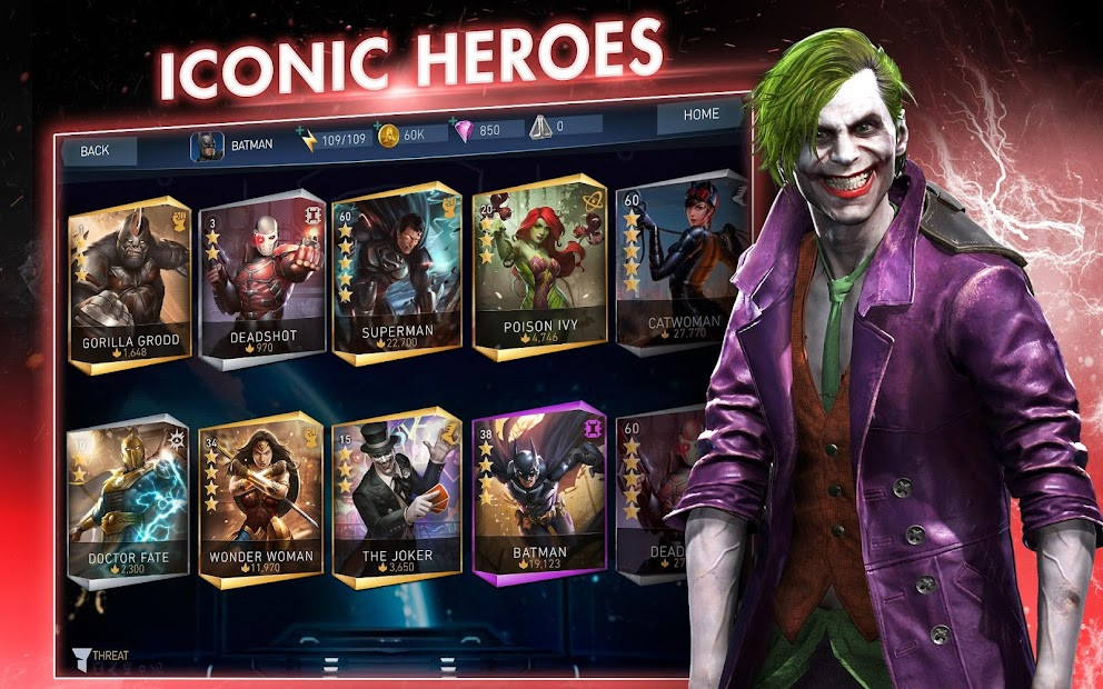 Màn hình chiến đấu Injustice 2 Mobile