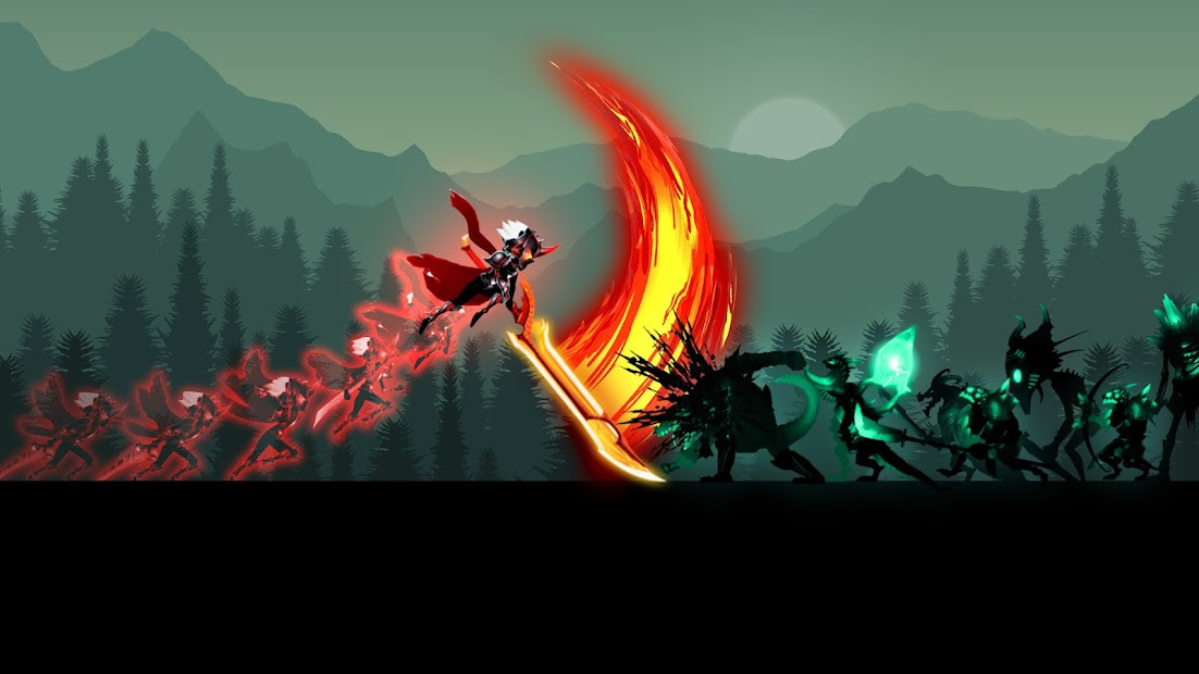 Màn hình chiến đấu trong Stickman Legends