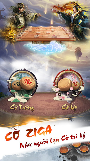 Màn hình chơi game Cờ Tướng, Cờ Úp Online Ziga