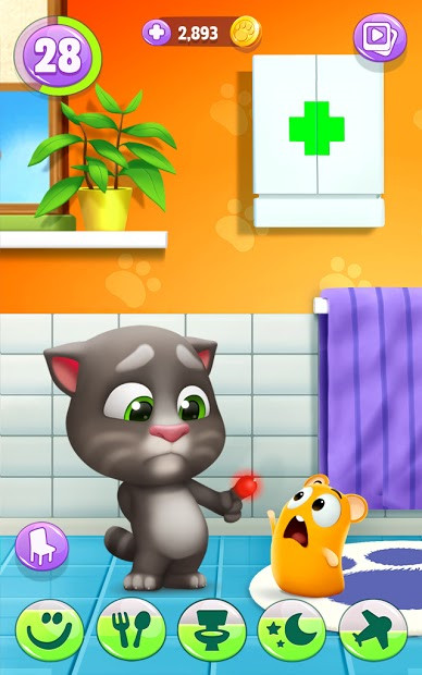 Màn hình chơi game My Talking Tom 2 trên điện thoại