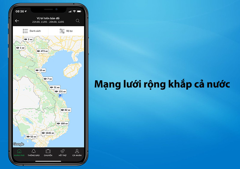 Mạng lưới MIOTO phủ rộng toàn quốc