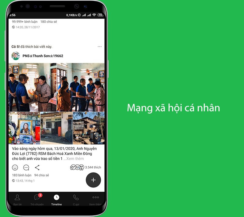 Mạng x&atilde; hội c&aacute; nh&acirc;n th&uacute; vị tr&ecirc;n Line