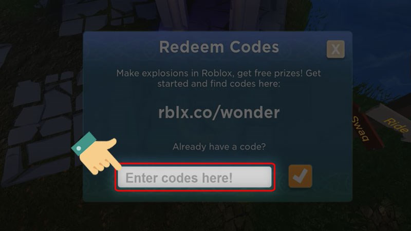 Code Mansion of Wonder Roblox mới nhất 2024 và cách nhập code