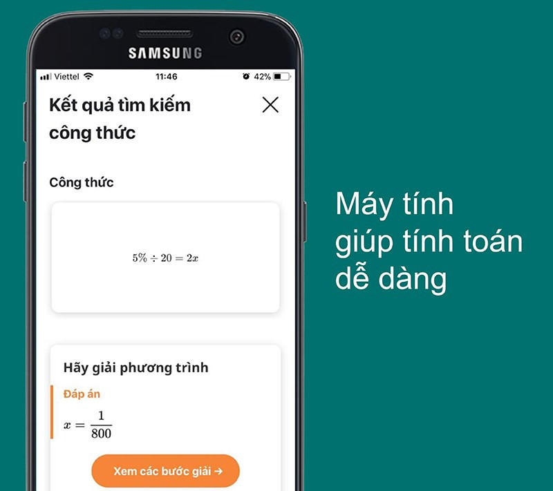 Máy tính công thức trên Qanda