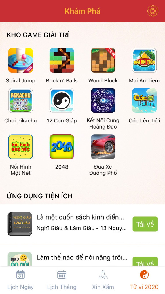 Mini game giải trí