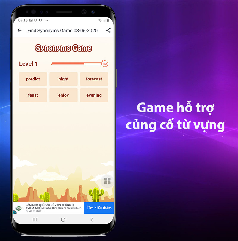 Mini game học từ vựng