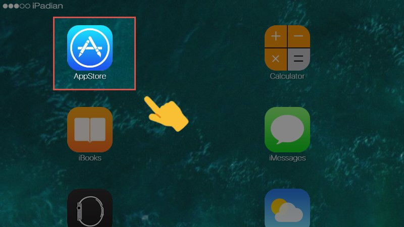 Mở App Store trong iPadian