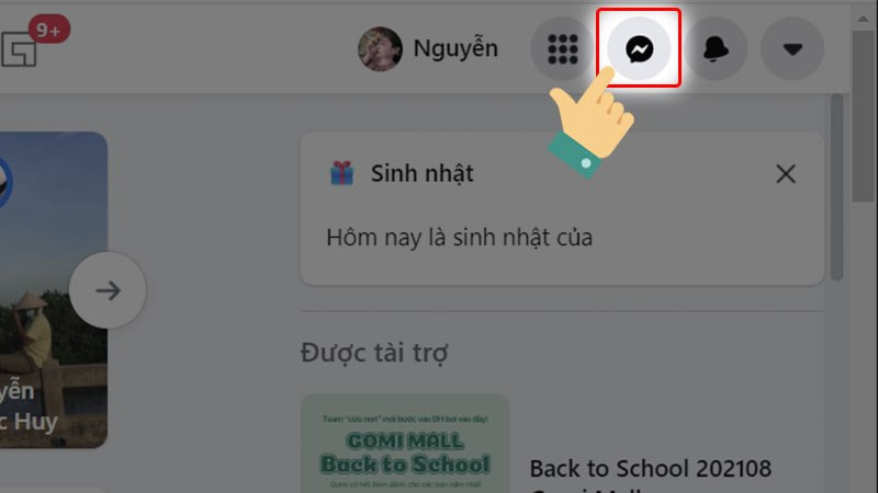 Mở Messenger trên máy tính