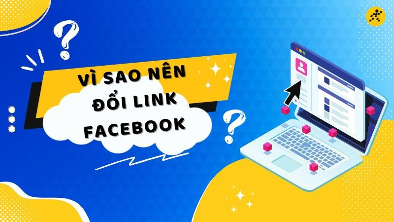 Mô tả ảnh: Ví dụ về link Facebook trước và sau khi tùy chỉnh