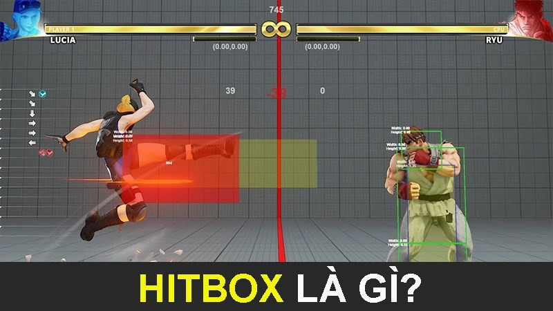 Mô tả Hitbox trong game