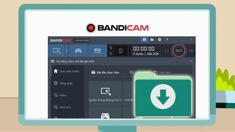 Mô tả quá trình tải và cài đặt Bandicam