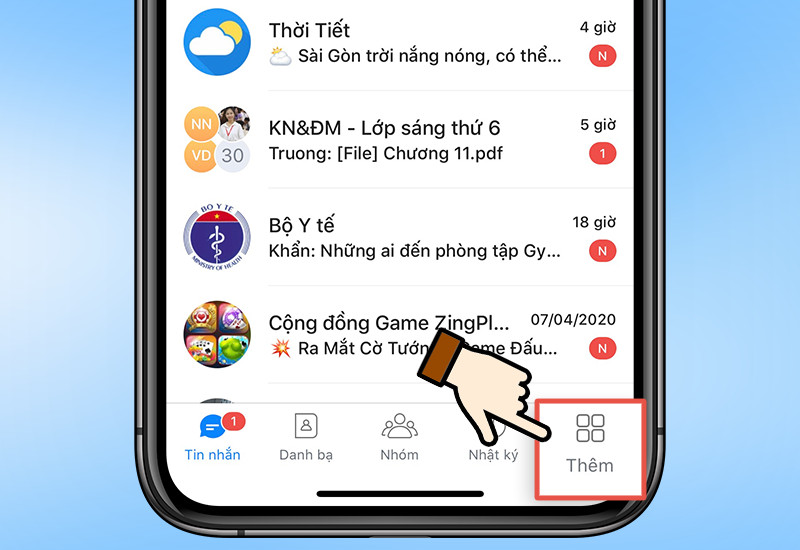 Mở tính năng quét mã QR