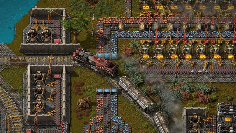 Môi trường Factorio mang phong cách Retro