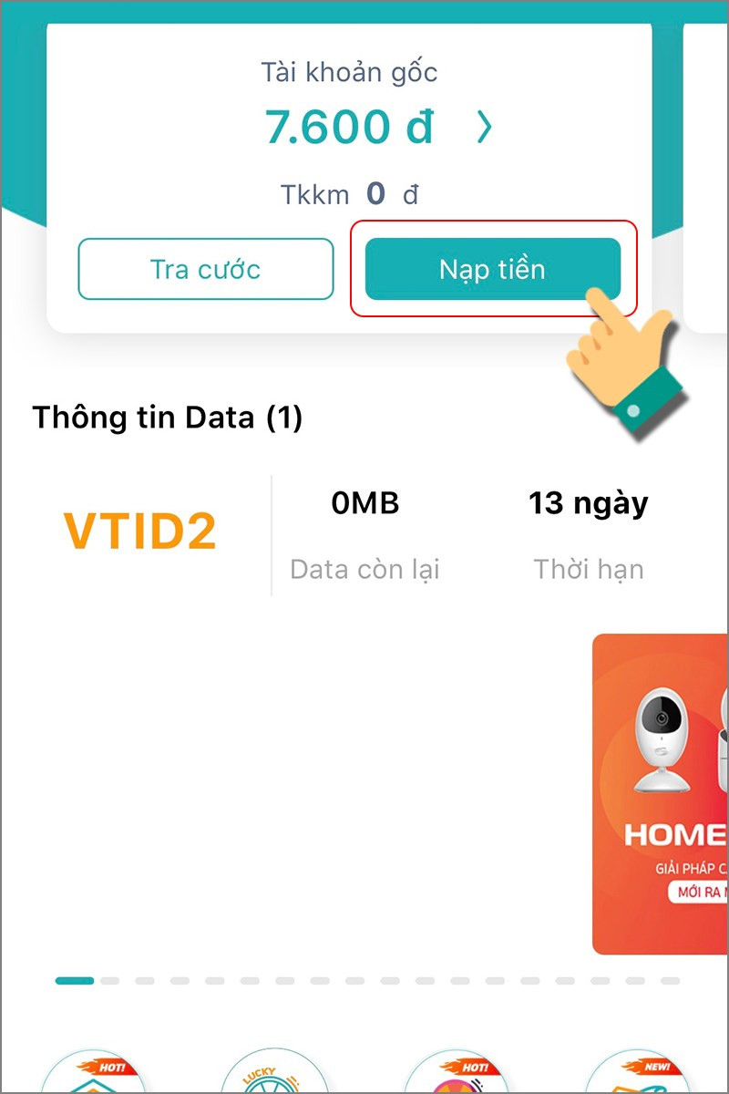 Nạp tiền My Viettel