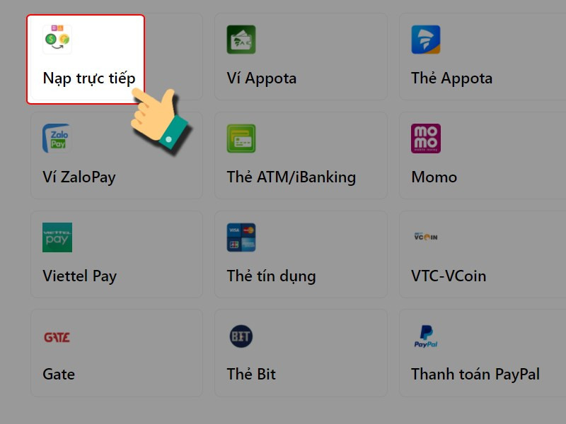 Nạp Trực Tiếp