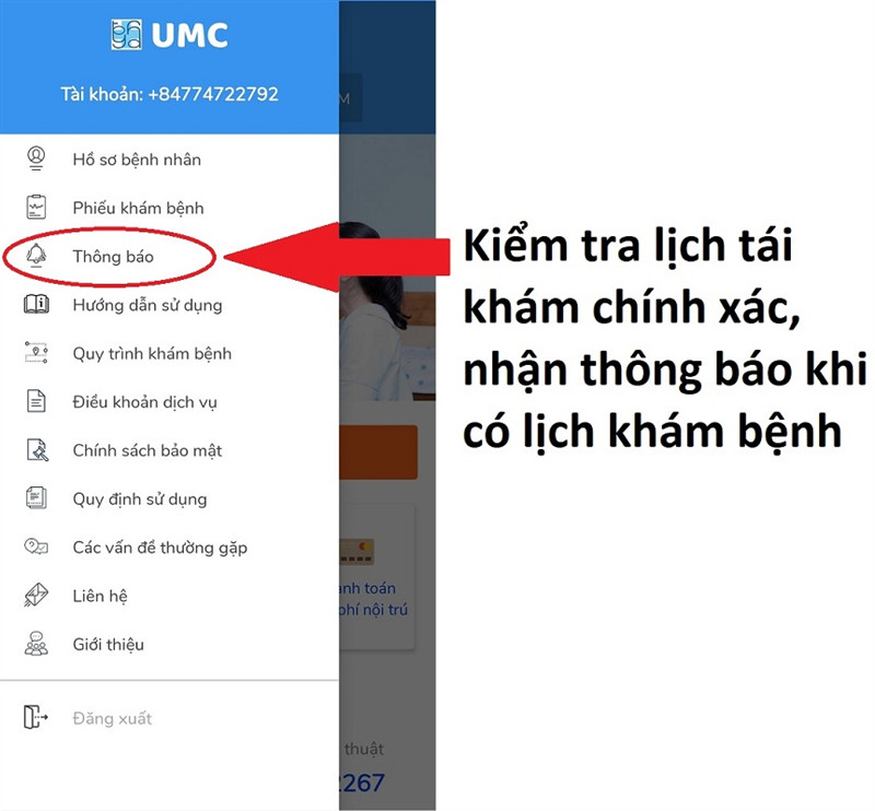 Nhắc nhở lịch tái khám