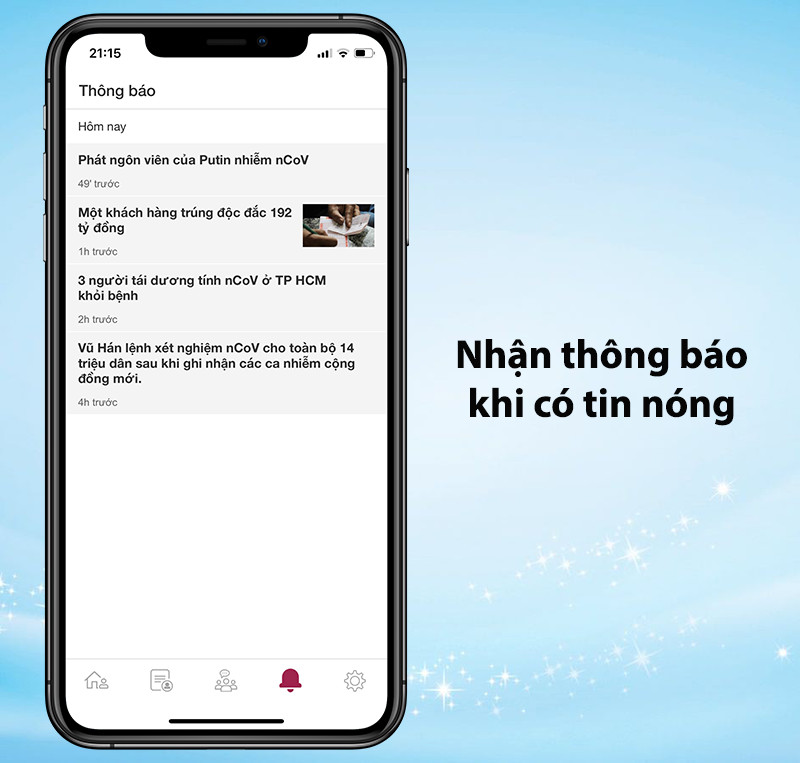 Nhận ngay thông báo nếu có tin tức nóng hổi, được nhiều người quan tâm.