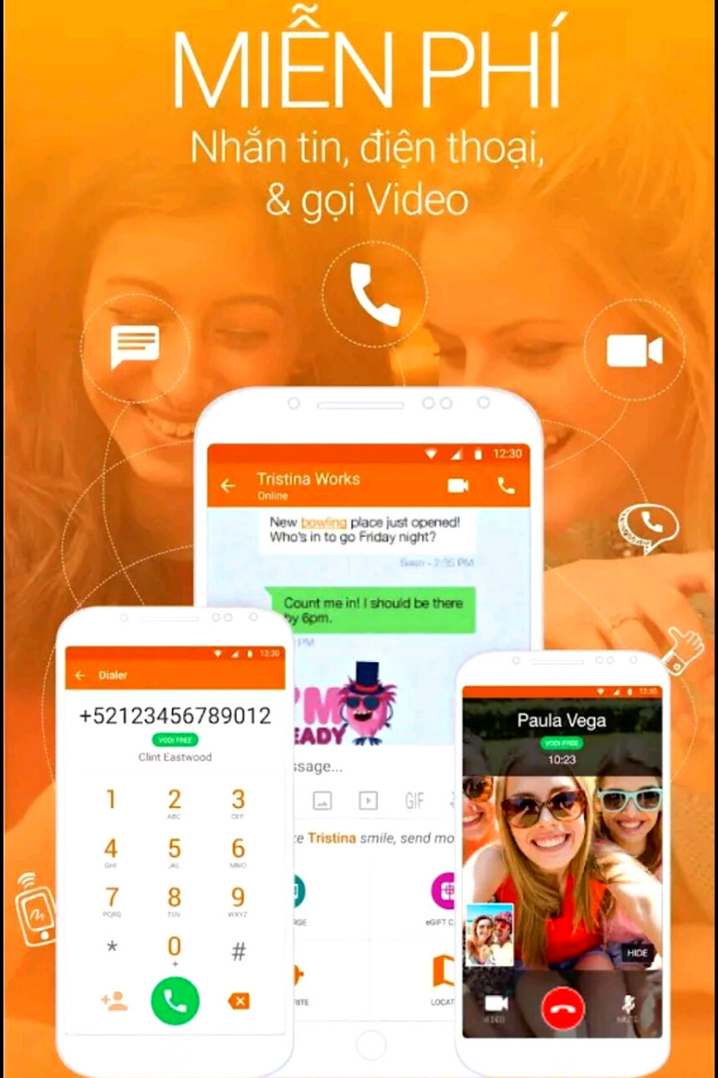 Nhắn tin, gọi điện và call video hoàn toàn miễn phí