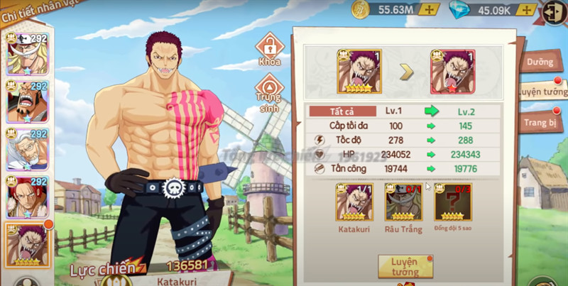 Nhân vật Katakuri trong game Kho Báu Truyền Thuyết