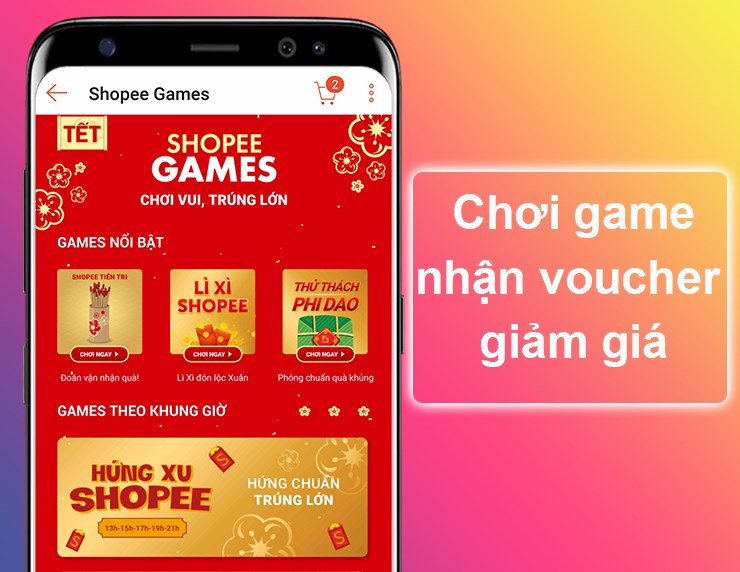 Nhận voucher thông qua việc chơi game