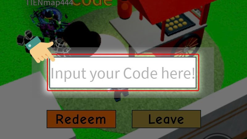 Nhập code vào ô