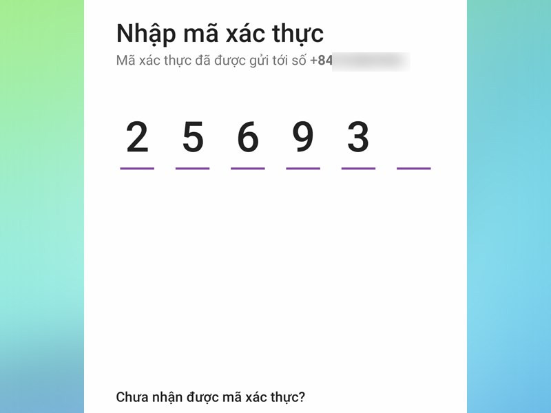 Nhập mã kích hoạt