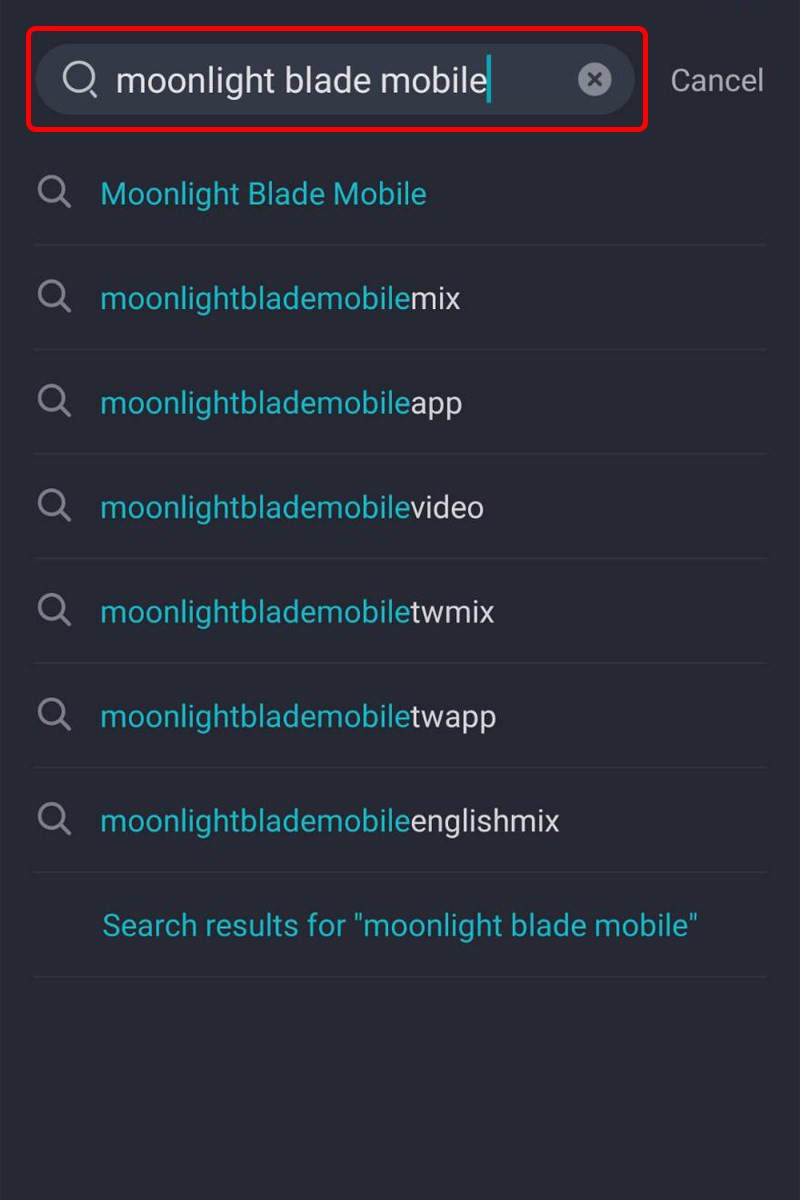 Nhập từ khóa Moonlight Blade Mobile