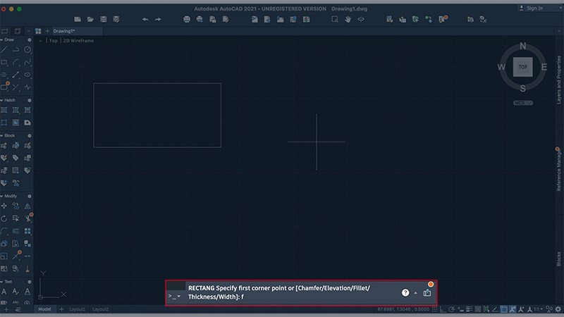 Hướng Dẫn Vẽ Hình Chữ Nhật trong AutoCAD Chi Tiết Nhất