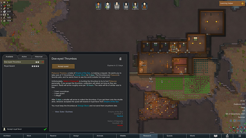 Nhiệm vụ trong Rimworld