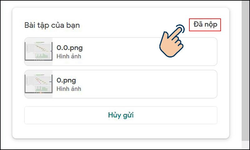 Nộp bài trên Google Classroom bằng máy tính