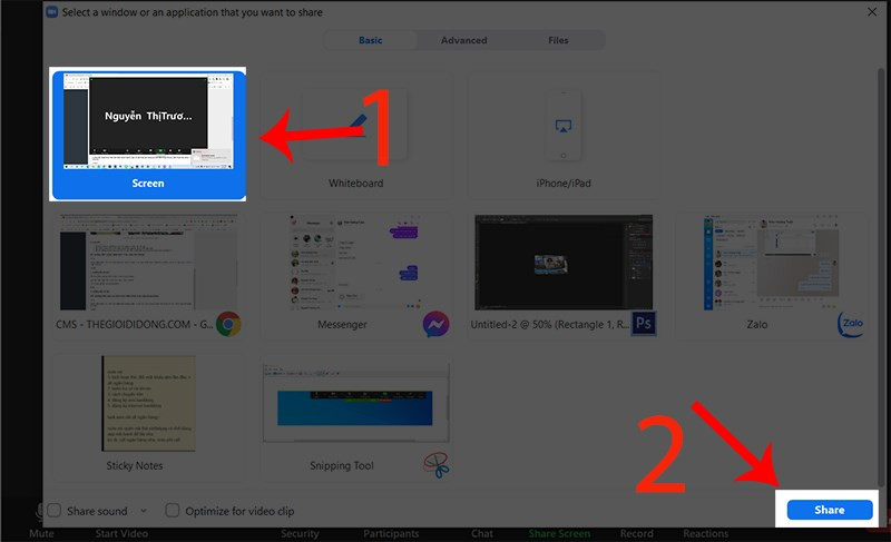Hướng dẫn chia sẻ màn hình trên Zoom cực kỳ chi tiết và đơn giản